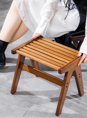 小凳子家用马扎椅折叠椅子靠背迷你椅子儿童成人矮凳客厅板凳方凳