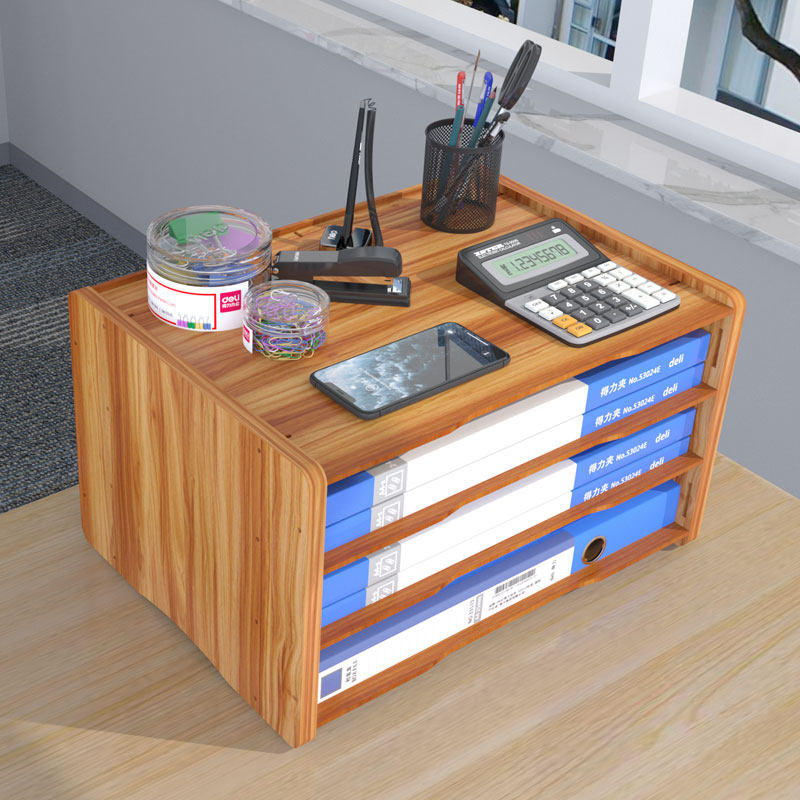 桌面文件架办公桌多层横向式a4收纳盒桌J上立式移动置物架三层书,淘宝优惠券,粉丝福利购,淘宝优惠卷