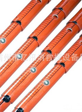 玻璃钢测距杆绝缘伸缩测高杆标高工G用电尺环氧树脂塔尺测量杆