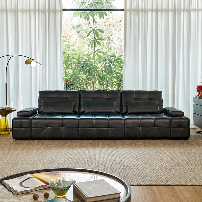 洛德劳伦斯真皮头层牛皮功能沙发客厅平推零靠墙直排黑色电动沙发,淘宝优惠券,粉丝福利购,淘宝优惠卷