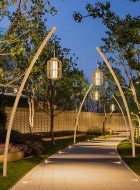 竹子高杆灯户外景观灯民宿灯庭院灯防水草坪灯公园路灯景区装饰灯