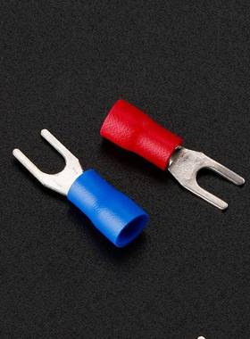 启奇配电箱电源连接头PVC铜镀锡端子SV1.25-4冷压预绝缘接线端子