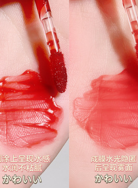 墨韵初芬xixi灵动水雾唇釉哑光雾面不易掉色沾杯唇泥水润嘟嘟唇光