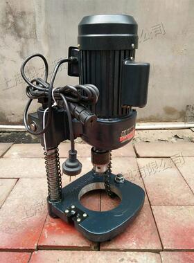 220V钢管钢板开孔机金属管钻眼机小型手提式管道钻孔打孔机