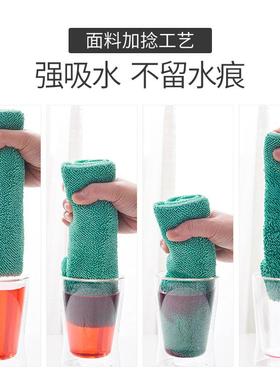 擦地抹布无水印擦地板专用巾吸水夹布平板拖把布拖地毛巾拖布郑之