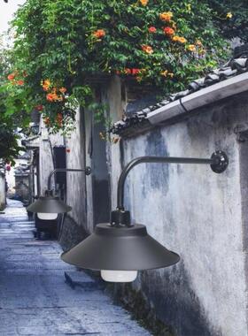 LED户外路灯工矿灯全铝防雨防水弯杆灯门口室外壁灯庭院家用灯罩
