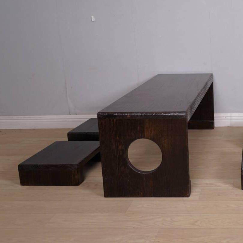 幼儿园实木家具碳化国学桌儿童课桌椅子仿古绘画书法桌榻榻米茶台,淘宝优惠券,粉丝福利购,淘宝优惠卷