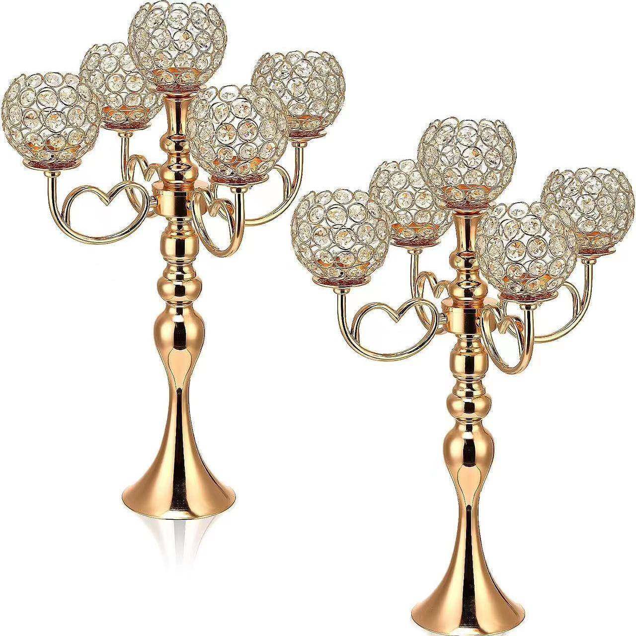 新款婚庆道具路引5头烛台欧式轻奢烛台工艺品浪漫亲朋好友聚会餐.,淘宝优惠券,粉丝福利购,淘宝优惠卷