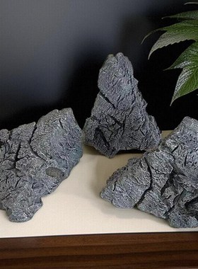 泡沫景观灰色石头仿真工艺假石头装饰酒店园林Q舞台造景青龙石摆