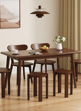 叠叠凳实木茶几凳子家用多功能组合叠放吃饭客厅板凳中式餐桌