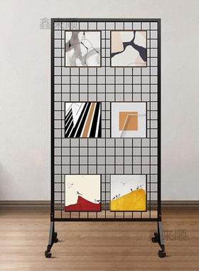 贴画展架折叠网格展示架画展画室幼儿园展示架美术展览架移动户外