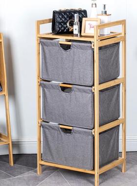 脏衣服收纳筐浴室竹布脏衣筐折叠脏衣篓家用放衣服收纳筐直发