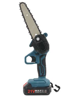 6寸迷你锂电锯充电式小型手持电锯伐木修枝园林电动工具电链锯