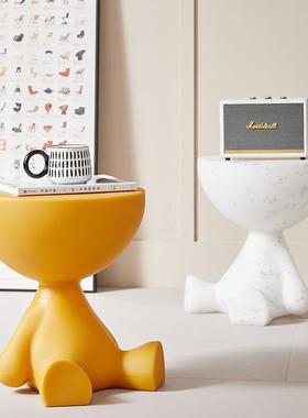 创意小平头茶几客厅家用小茶几躺平沙发边几阳台小茶桌床头小茶几