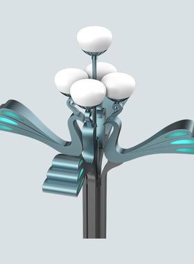 仿真孔雀造型户外LED防水景观灯供应公园小区铝制景观灯