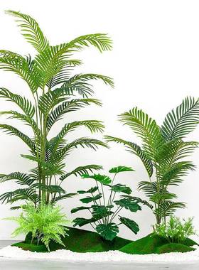 仿真绿植造景组合室内景观绿植套装商场橱窗落地假树盆景装饰摆件