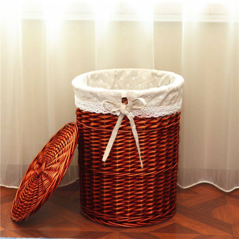 脏衣篮藤编收纳筐大号带盖脏衣篓脏衣服收纳筐火锅店餐厅放衣服筐,淘宝优惠券,粉丝福利购,淘宝优惠卷