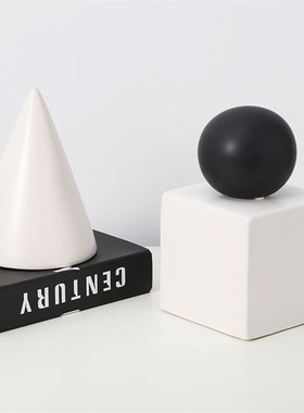 创意几何体摆件现代简约样板房抽象艺术摆设家居装饰品