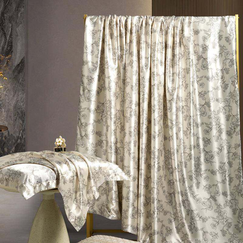 高档印花真丝四件套裸睡丝滑桑蚕丝冰丝被套天丝床单床笠床品,淘宝优惠券,粉丝福利购,淘宝优惠卷