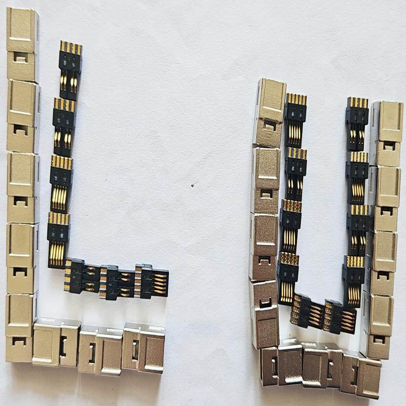 IEEE 1394B 9P焊线插头 连接器 1394B 9PIN 黑胶芯两件式 锌合金 - 图2