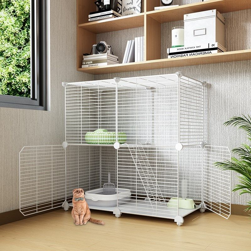 猫窝一室一厅一卫猫笼子超大自由空间猫舍厕所一体室内猫爬架屋舍,淘宝优惠券,粉丝福利购,淘宝优惠卷