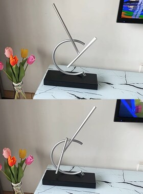 永动摆件办公室桌面混沌摆现代A客厅家居装饰柜科技感创意礼品