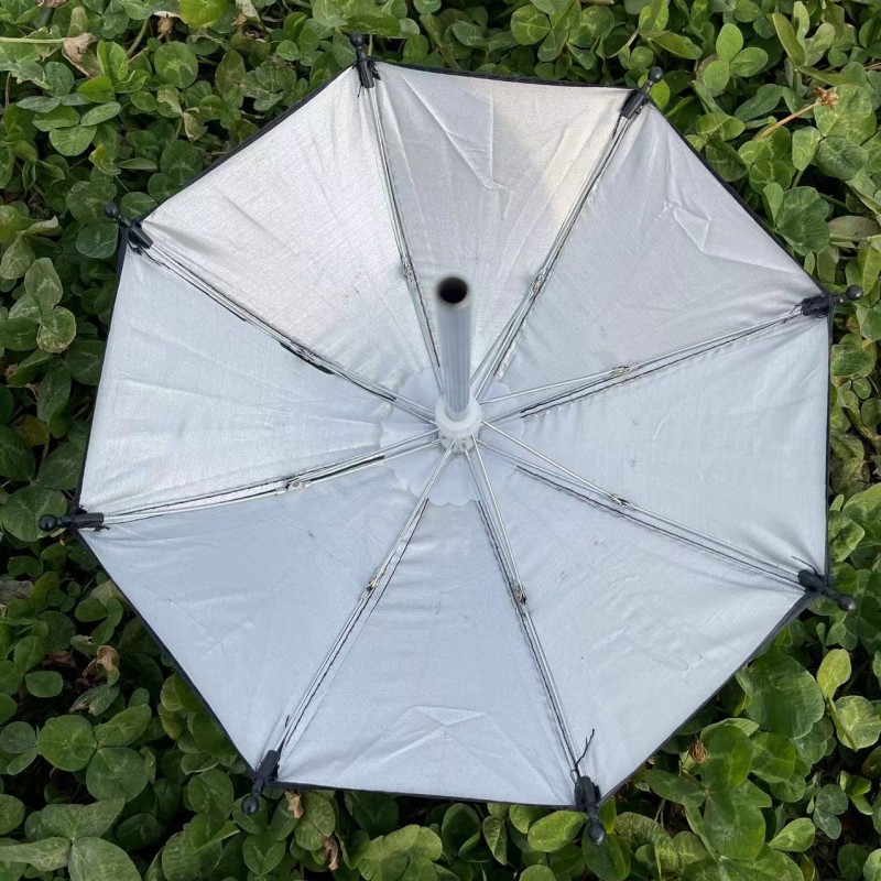 Mobile phone navigation holder supporting umbrella without handle electric motorcycle bicycle takeaway rider sunshade small umbrella