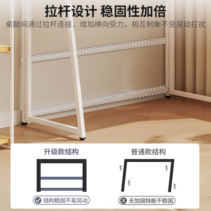 Folding desk small apartment home computer table bedroom bedside table simple rental house student learning hole board
