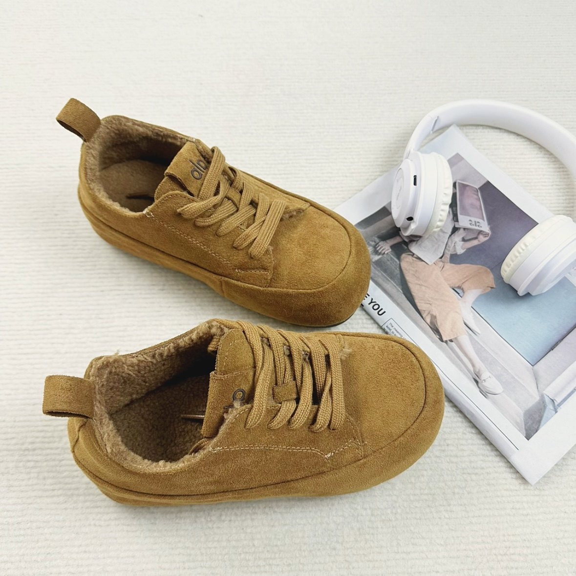 加绒可爱风勃肯鞋女2026新款百搭平底复古德训鞋保暖面包棉鞋,淘宝优惠券,粉丝福利购,淘宝优惠卷