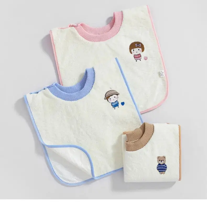 Children wash baby towel, brush teeth, wipe face, saliva towel, waterproof newborn non-wet clothes, baby wash bib YL