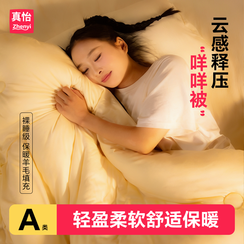 被子冬被加厚2025新款咩咩深睡被子10斤被芯学生宿舍被子单人被芯