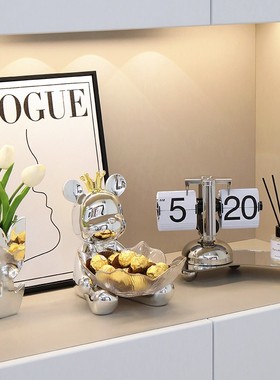 轻奢入户进门玄关摆件客厅隔断柜酒柜鞋柜软装饰品新房乔迁礼物