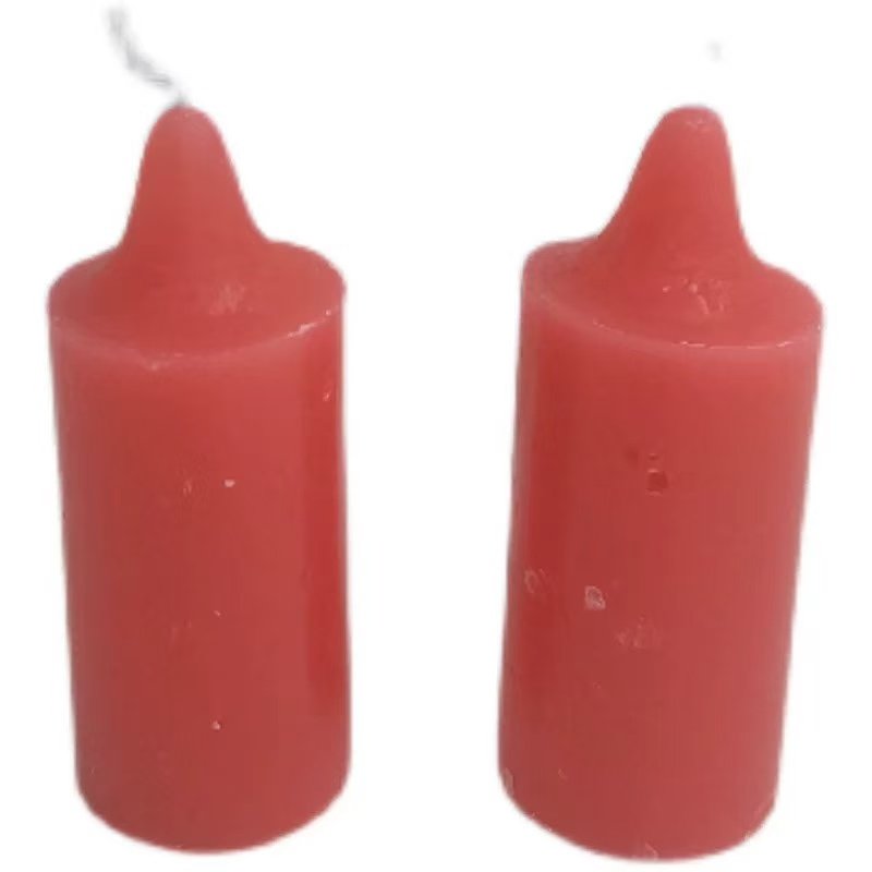 一对中号红色蜡烛带铁座粗蜡烛结婚喜庆婚庆家用烛台香烛搬家乔迁,淘宝优惠券,粉丝福利购,淘宝优惠卷