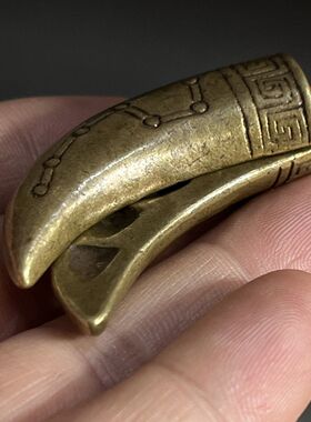 圣怀卦全铜传统黄铜七星圣怀茭杯茭筶小号羊角杯法卦道士阴阳圣杯