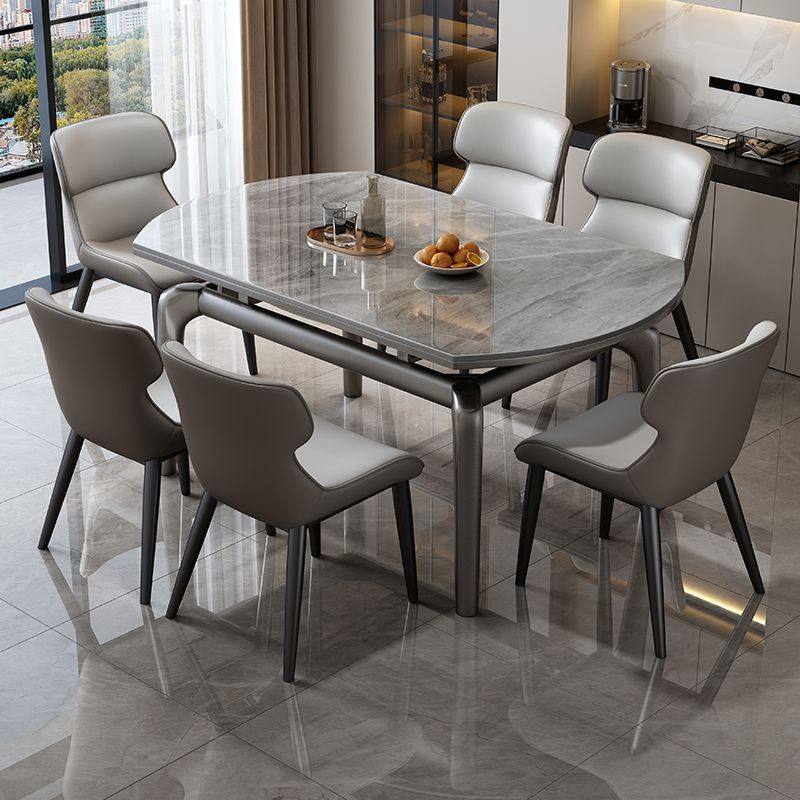 意式极简岩板餐桌椅组合钢琴烤漆轻奢家用伸缩折叠小户型吃饭桌子,淘宝优惠券,粉丝福利购,淘宝优惠卷