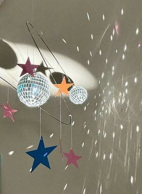 disco迪斯科球风铃吊挂件装饰品摆件乔迁之喜房间卧室氛围感布置