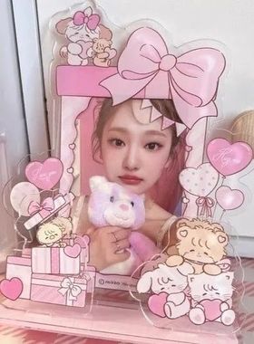 小红书同款mikko相框3寸小卡插卡立牌爱豆追星拍立得小卡展示框