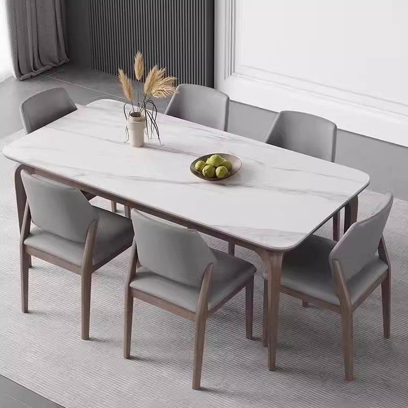 凯汀堡桌胡桃色全实木岩板餐桌家用长方形简约轻奢小户型吃饭桌子,淘宝优惠券,粉丝福利购,淘宝优惠卷