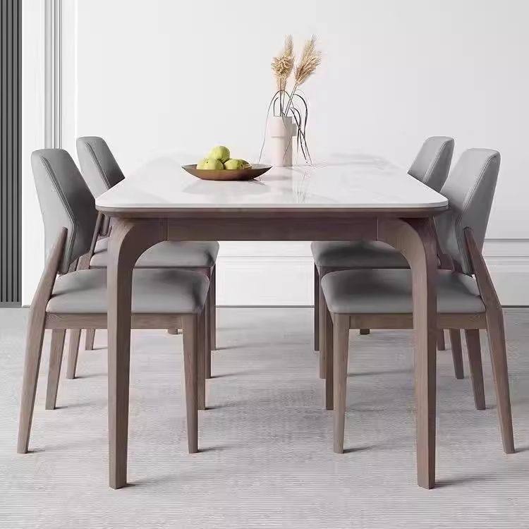 凯汀堡桌胡桃色全实木岩板餐桌家用长方形简约轻奢小户型吃饭桌子,淘宝优惠券,粉丝福利购,淘宝优惠卷