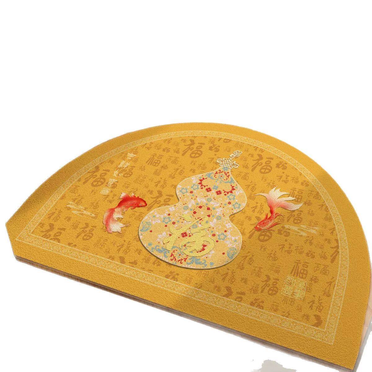 金色入户门垫进门门口新款防滑脚垫子室外丝圈风水地垫新中式地毯,淘宝优惠券,粉丝福利购,淘宝优惠卷