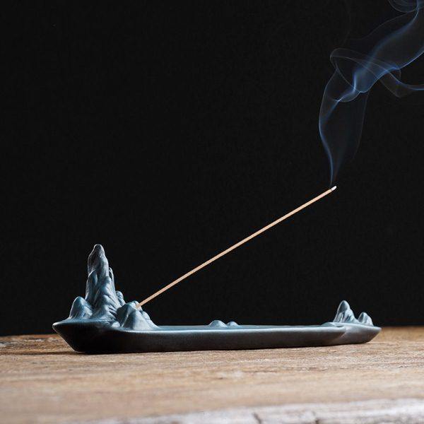 高山流水创意摆件陶瓷线香炉禅意家用卧香炉熏香炉茶道茶宠线香插,淘宝优惠券,粉丝福利购,淘宝优惠卷