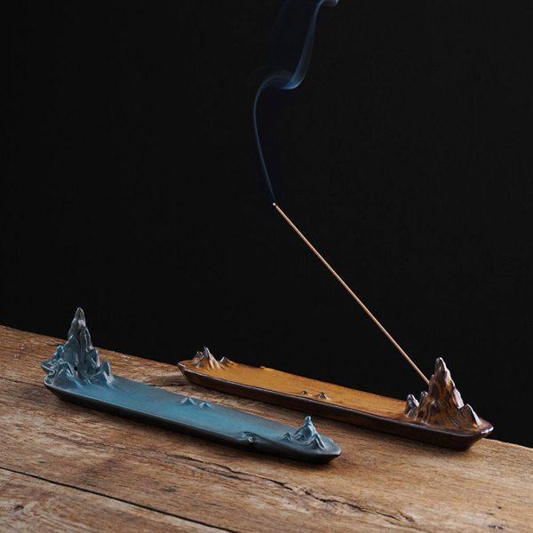 高山流水创意摆件陶瓷线香炉禅意家用卧香炉熏香炉茶道茶宠线香插,淘宝优惠券,粉丝福利购,淘宝优惠卷