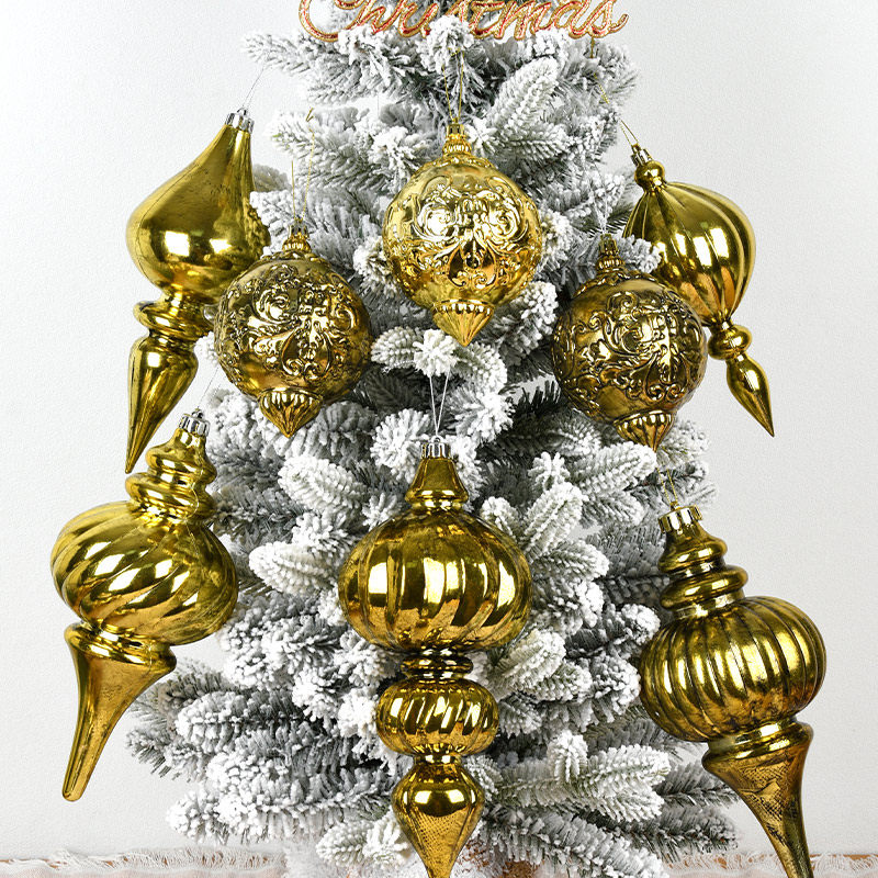 耶诞装饰品古铜色复古葫芦吊饰耶诞树橱窗场景布置吊球仿古球挂件,淘宝优惠券,粉丝福利购,淘宝优惠卷