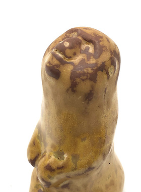 不仁斋薛继业陶瓷雕塑紫陶柴观星猴中式家居雕塑摆件