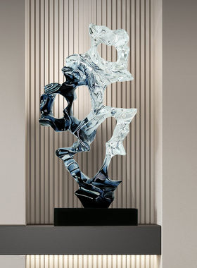 新中式太湖石玄关装饰摆件高级感客厅电视柜酒柜办公室艺术工艺品