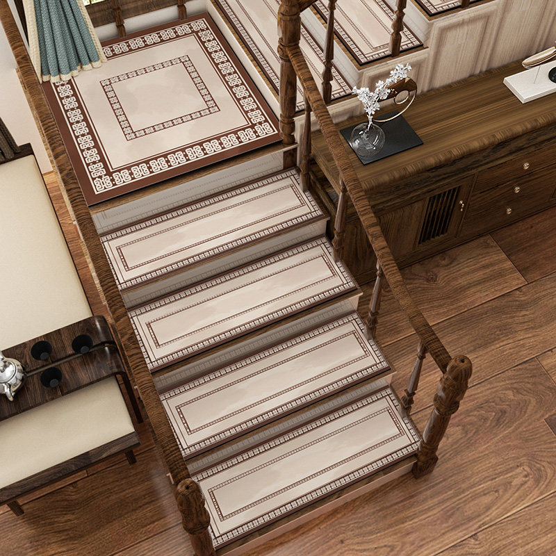 中式实木楼梯垫踏步垫硅藻泥吸水防水免洗防滑垫免清洁转角垫地毯,淘宝优惠券,粉丝福利购,淘宝优惠卷