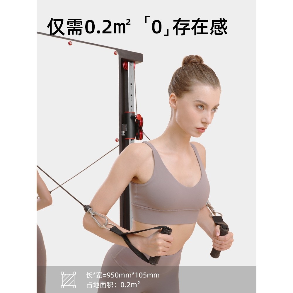 靠墙飞鸟龙门架单边贴靠墙镜面家用壁挂式小飞鸟力量综合训练器,淘宝优惠券,粉丝福利购,淘宝优惠卷