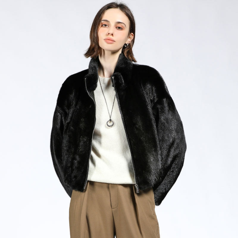 LAJIAO TOTO整貂皮外套女2025新款水貂皮毛进口高级时尚皮草大衣