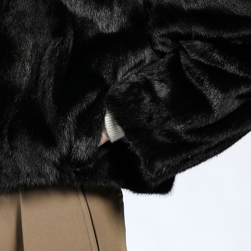 LAJIAO TOTO整貂皮外套女2025新款水貂皮毛进口高级时尚皮草大衣