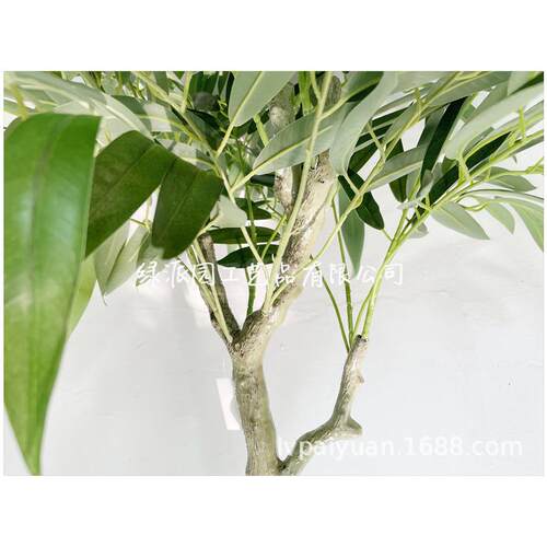 90cm金丝柳发财树仿真植物落地盆栽大型客厅盆景假花塑料花装饰 - 图1